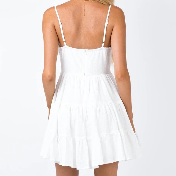 NWT Dlaney Mini Dress White - Picture 4 of 6